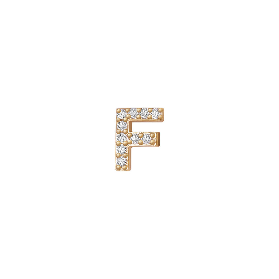 SKINNY SILVER F CHARM (YELLOW)