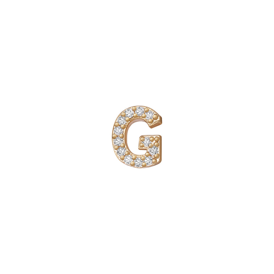 SKINNY SILVER G CHARM (YELLOW)