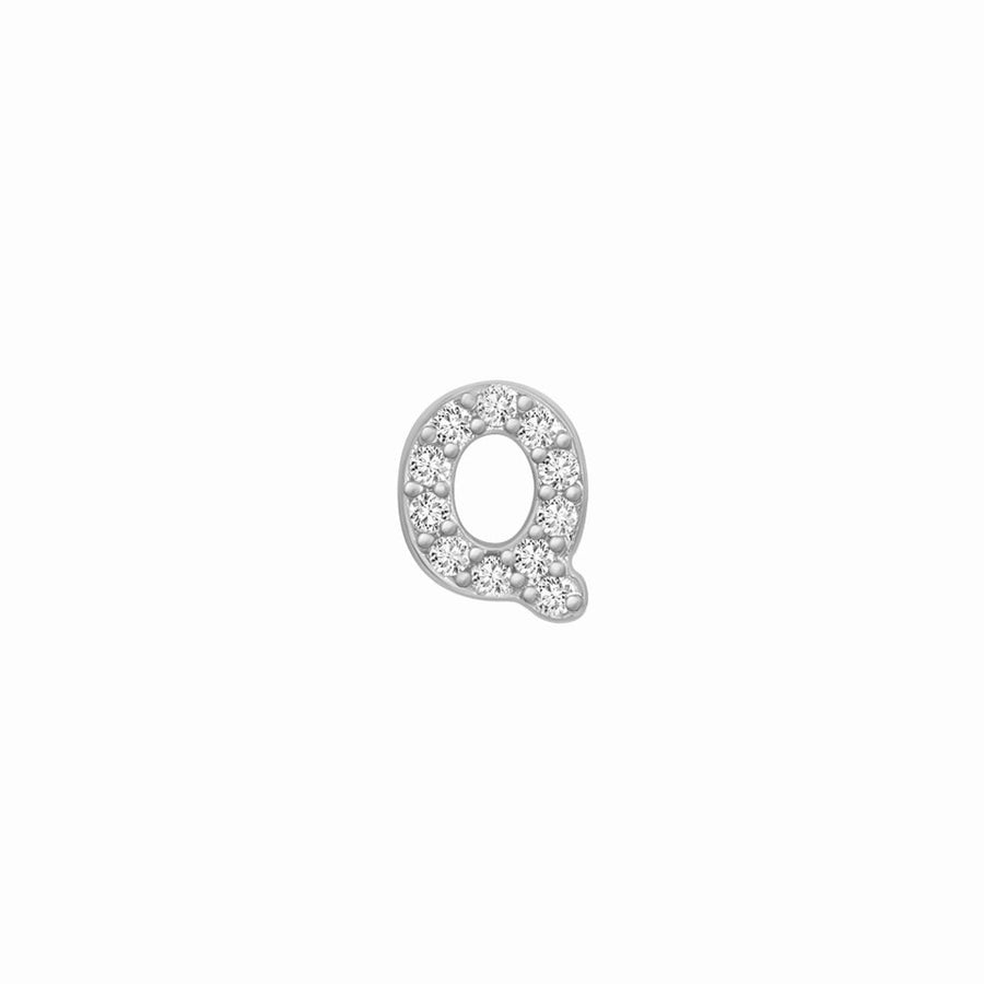 SKINNY SILVER Q CHARM (WHITE)